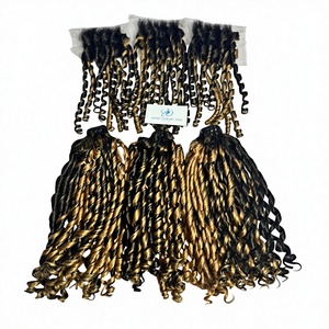 Gran Descuento del 20% al por Mayor en Extensiones de Cabello Largo con Cierre Frontal, Cabello Humano Virgen Remy Rizado, Doble Trama a Máquina, Vietnam - Product Image 1