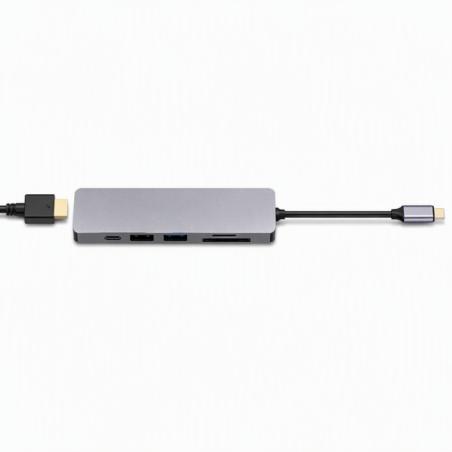Wholesale Used 6-Port USB-C Hub Docking Station with 4K for TF/SD Card Reader USB 2.0 Charging for PC