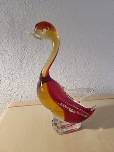 Petite figurine de cygne en verre soufflé bleu, artisanat décoratif, objet de collection, artisanat d'art du Rajasthan pour Pâques - Product Image 3