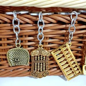 Pendentif imitation cuivre, porte-clés plaqué cuivre, boucle à clé, accessoire métallique, pour stand de rue, foire du temple, porte-clés rétro, 1 - Product Image 4