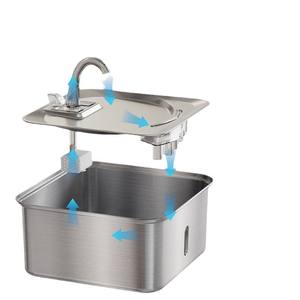 Fontaine à eau pour animaux de compagnie, 7L, en acier inoxydable, avec égouttoir lumineux, pour chiens et chats, distributeur d'eau fraîche à circulation automatique - Product Image 4