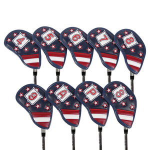 Fundas Protectoras para Palos de Golf de Diseño Atractivo en Cuero PU Azul Oscuro de Primera Calidad, Versátiles para Hombres y Mujeres - Product Image 1