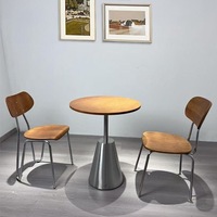 Table à manger de style nordique minimaliste, style bois, table à manger pour restaurant occidental