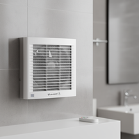 Ventilateur d'extraction en plastique de haute qualité de 10 pouces, installation facile, faible bruit, personnalisable, pour salle de bain domestique, électrique et mécanique