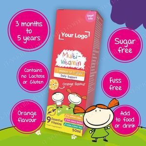 OEM Sugar Free Organic Multimineral Toddler Multivitamínico Líquido Gotas para Crianças Suporte Imunológico - Product Image 4