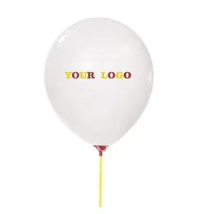 Promosyon kişiselleştirilmiş özel logo reklam için 10 12 inç baskılı lateks globos balonlar