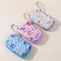 Ensemble de soins pour nouveau-nés 8 en 1, kit de toilettage pour bébé avec étui de rangement à imprimé ours mignon, kit de manucure portable pour bébés et tout-petits