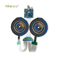 Module d'écran LCD rond FHD de 5 pouces, luminosité de 400 nits, 5 pouces, 1080*1080, double écran circulaire pour projets de réalité virtuelle, augmentée et robotique