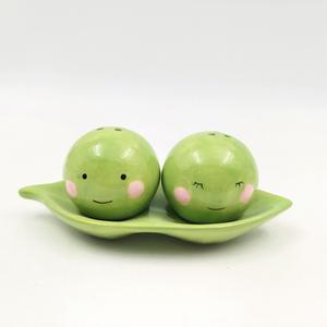 Juego de Salero y pimentero de cerámica de 2 porcelana de dibujos animados de alta calidad personalizada - Product Image 2
