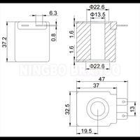 Bobina Solenoide de 12V CC, 12 Voltios, 11W, 13W, con Orificio de 13mm, para GLP, LPG, CNG, GNC, Reductor MOD.91, Repuestos