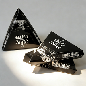 Boîte à pizza en forme de triangle environnement de sécurité alimentaire boîte à pizza usine fabrique des boîtes à pizza en papier personnalisées pour emballage biodégradable - Product Image 5