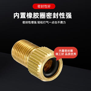 Adaptateur de valve de pompe à vélo GJ_FZM, connecteur fileté en alliage d'or français vers américain pour réparation et remplacement de pneus de VTT - Product Image 3