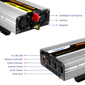 1700 Wát tinh khiết Sine Wave Power inverter12v DC để 240VAC điện biến tần - Product Image 3