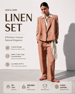 OEM ODM Completo <span class=keywords><strong>Pantalone</strong></span> a Righe Moderno per Donna Elegante Abbigliamento da Ufficio Direttamente dalla Fabbrica - Product Image 1