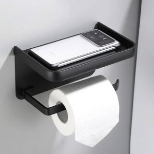 Portarrollos de Papel Higiénico de Acero Inoxidable 304, Montado en la Pared, con Soporte para Teléfono Móvil, para Gimnasio y Baño, Diseño Moderno, Ecológico - Product Image 4