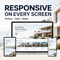 Diseño de Sitios Web Inmobiliarios con Lista de Propiedades y Búsqueda por Mapa para Exhibición de Portafolios de Agentes y Generación de Cualificados Compradores