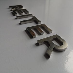 Китай, лазерная резка, металлический алфавит, логотип 3D, Diy, декоративные маленькие металлические настенные буквы для рукоделия - Product Image 3