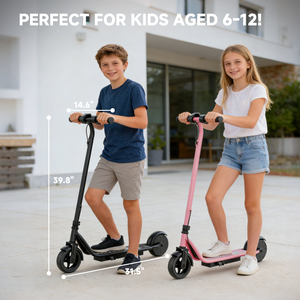 Scooter Eléctrico Rosa para Niños, Motor de 250W, Batería de Litio de 25.2V, Carga Rápida en 3H, Plegable, Disponible en EE. UU., UE, DE, Reino Unido, Envío Rápido - Product Image 5