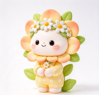 Figurine de collection personnalisée OEM en PVC et ABS, personnage mignon Daisy, jouet d'art design sur mesure en vinyle, fabriqué en usine