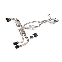 Knalpot Racing Stainless Catback untuk Porsche Cayenne 958.1 4.8L V8 2011-2014, Performa Valvetronic Exhaust Muffler