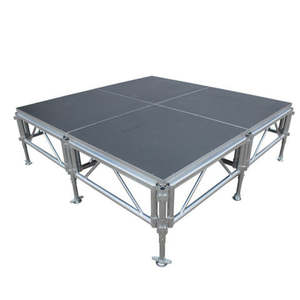 Mesa de Exhibición Portátil de Aleación de Aluminio y Vidrio para Exteriores, de 4 pies x 8 pies, para Eventos, Conciertos, Exposiciones de Autos, Tamaño 1.22*2.44m, Precio de Fábrica - Product Image 5