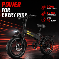 Nuevo Modelo 2027, Bicicleta Eléctrica Plegable de 500W con Llantas Anchas, Bicicleta Eléctrica, E-bike, Bicicleta Eléctrica, Fatbike