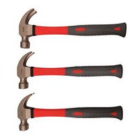 Marteau à griffes en bronze d'aluminium sans étincelles Oak Brand 0,5 kg, manche en fibre de verre, poignée texturée, personnalisable OEM, garantie 2 ans