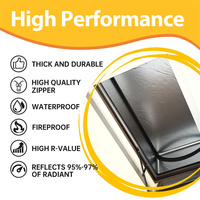 Couverture isolante en aluminium pour trappe de grenier escamotable, couverture isolante pour porte de grenier, couverture isolante pour tente pour escalier escamotable