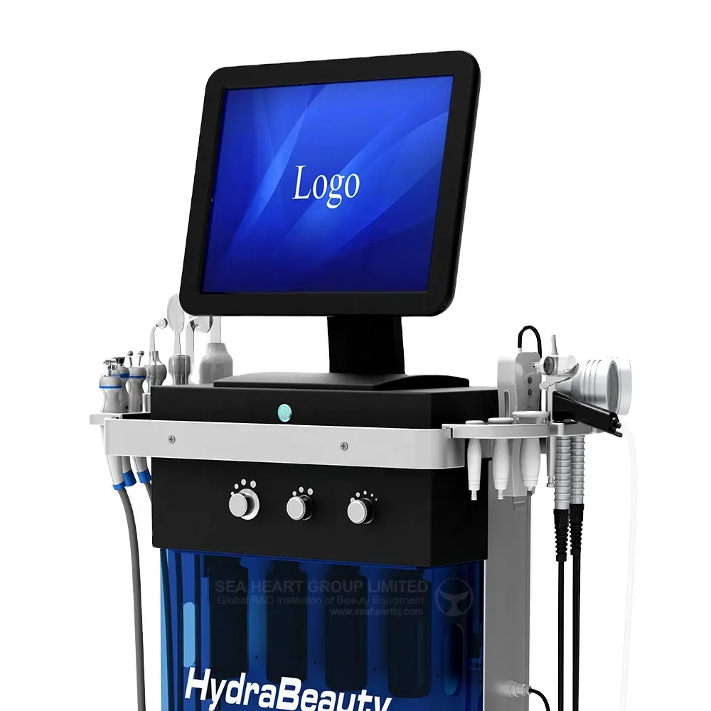 Nuovo multifunzione viso hydra macchina di pulizia/9 in 1 di bellezza professionale attrezzature spa Aqua