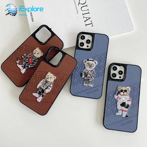 IExplore fabricante PC TPU 2 en 1 bordado personalizado diseño oso funda de teléfono de cuero para iPhone 16 <span class=keywords><strong>Pro</strong></span> <span class=keywords><strong>Max</strong></span> <span class=keywords><strong>Huawei</strong></span> <span class=keywords><strong>P50</strong></span> <span class=keywords><strong>Pro</strong></span> - Product Image 6