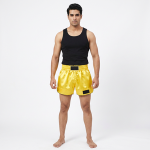 New Premium Quality Plus Size Custom Design Muay Thai Boxing Shorts High Waisted MMA Gym Stretch 100% Cotton Men Wholesale Wear - Product Image 1