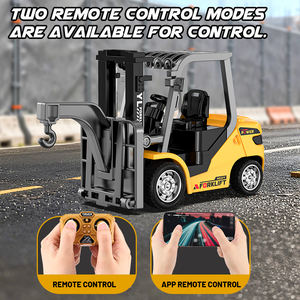 Model mainan Forklift kendali jarak jauh, mobil mainan <span class=keywords><strong>RC</strong></span>, mobil Forklift truk teknik <span class=keywords><strong>RC</strong></span>, Model mainan derek 1:64 simulasi 2.4G - Product Image 3