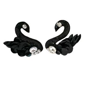 Tại chỗ tự làm hạt long lanh thiên nga Phụ Kiện Giày mũ quần áo túi vải vá - Product Image 1
