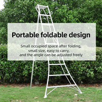 Échelle trépied multifonctionnelle en alliage d'aluminium, portable, pour verger, jardin, extérieur, pliable, 300 kg