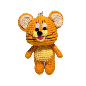 Personnalisé fait à la main Crochet porte-clés sac breloque accessoire Amigurumi Crochet mignon dessin animé <span class=keywords><strong>Jerry</strong></span> <span class=keywords><strong>souris</strong></span> peluche peluche - Product Image 1