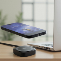 Chargeur sans fil magnétique ultra-fin ignifuge .2 25W PD Type-C à charge super rapide pour écouteurs, téléphone portable, voyage, personnalisé