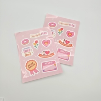 Lot de feuilles d'autocollants multi-designs en vinyle PVC imperméable, découpés à la forme, formes personnalisées pour scrapbooking