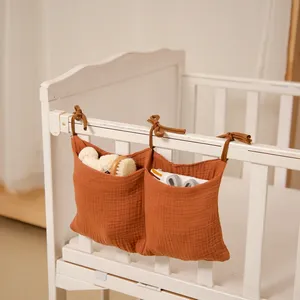 Baby Crib Storage Bag Cotton Multifunctional Storage Bag Diaper Storage Wholesale