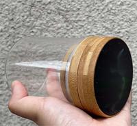 Nouvel arrivage Broyeur à tabac créatif 2 en 1 avec bocal en verre Rangement au design unique Vente en gros pour fumeurs