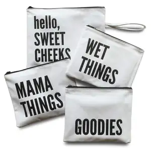 Набор из 4 сумок-органайзеров для подгузников, включая клатч для подгузников, сухая и влажная сумка
