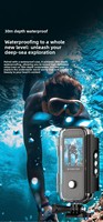 Kamera Olahraga Anti-goyang WiFi 5k Layar Ganda Tahan Air Kamera Aksi Genggam Perekam Video Perjalanan Bodycam untuk Menyelam