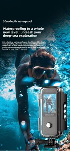 Cámara Deportiva 5k WiFi Antivibración con Doble Pantalla, Resistente al Agua, Cámara de Acción Portátil, Grabadora de Video de Viaje, Cámara Subacuática - Product Image 2