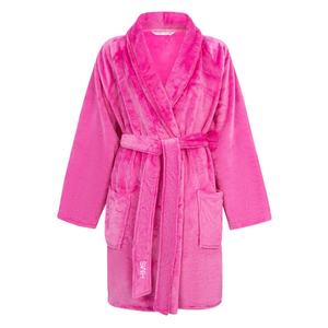 Thêm ấm áp mùa đông housecoat đen sợi nhỏ lông cừu áo choàng tắm ngắn phụ nữ trùm đầu áo choàng với biểu tượng tùy chỉnh - Product Image 3