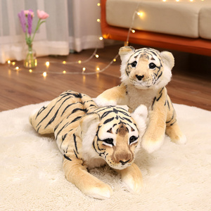 Özel gerçekçi doldurulmuş hayvan peluş yumuşak aslan oyuncak atmak yastık peluş oyuncak - Product Image 5