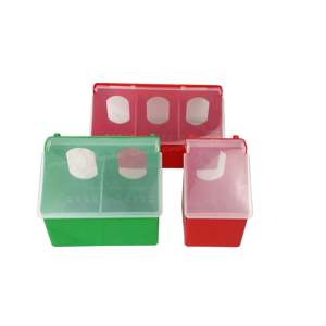 Boîte suspendue d'alimentation de nourriture d'oiseau de caille pour la LMB-24 de volaille de cage d'oiseau de perroquet Pigeon - Product Image 1