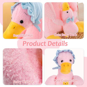 7712 coccolone carino cappello di peluche <span class=keywords><strong>rosa</strong></span> mamma anatra peluche giocattoli con regali di compleanno per bambini per bambini - Product Image 2