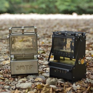 Lanterne à kérosène rétro portable, lampe de camping en métal, lanterne de camping extérieure avec interrupteur rotatif, design en acier inoxydable - Product Image 2