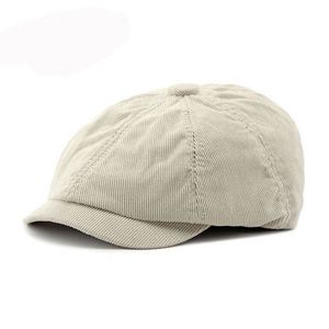 British Retro Newsboy Baker Boy Mens Gatsby Hat With <b>Flat</b> <b>Cap</b> Casquette Corduroy Newsboy <b>Cap</b> for Men - Product Image 3