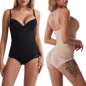 Combinaison amincissante en patchwork de dentelle, une pièce, <span class=keywords><strong>couleur</strong></span> unie, pour femmes, STMZT-19634 # Offre Spéciale - Product Image 2