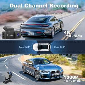 Caméra <span class=keywords><strong>embarquée</strong></span> 4K double objectif, écran IPS 3 pouces, vision nocturne, Wi-Fi, enregistrement en boucle avant/arrière, boîte noire pour <span class=keywords><strong>voiture</strong></span>, garantie 1 an - Product Image 3